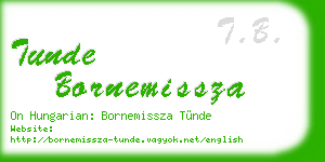 tunde bornemissza business card